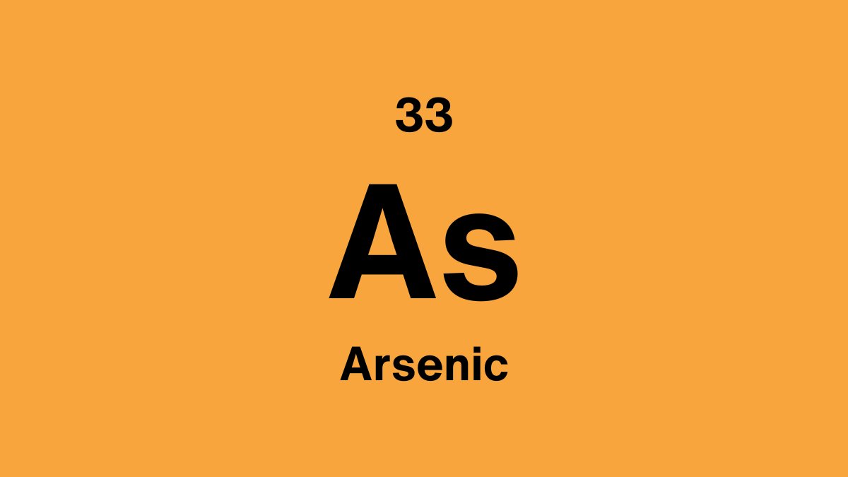 Arsenic element close-up with metallic grey sheen