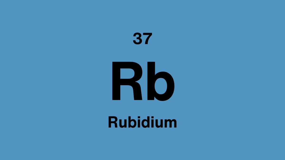 Rubidium element close-up with metallic sheen