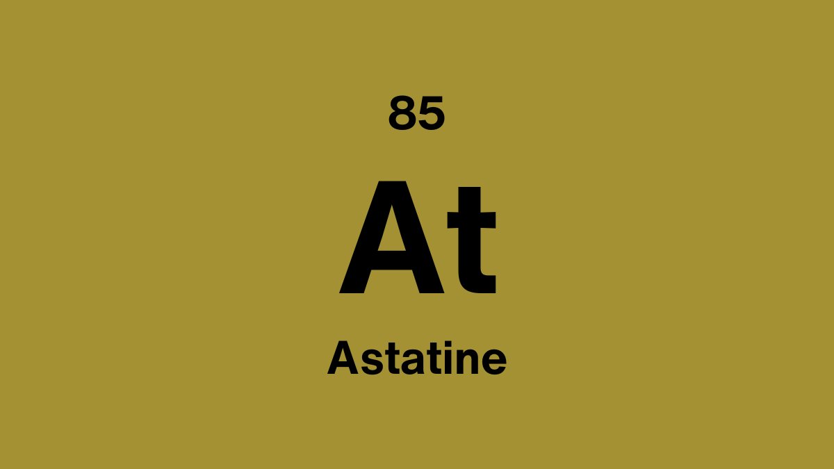 Astatine (At), element 85