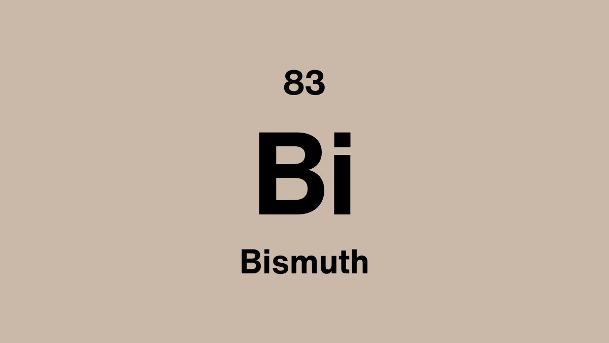 Bismuth (Bi), element 83