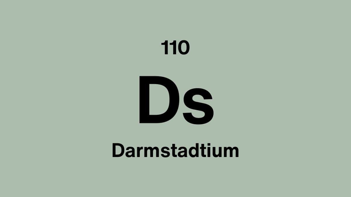 Darmstadtium (Ds), element 110