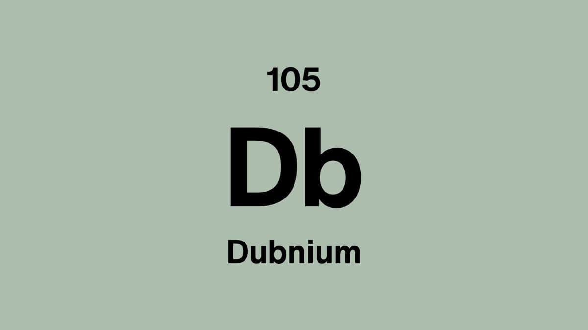 Dubnium (Db), element 105