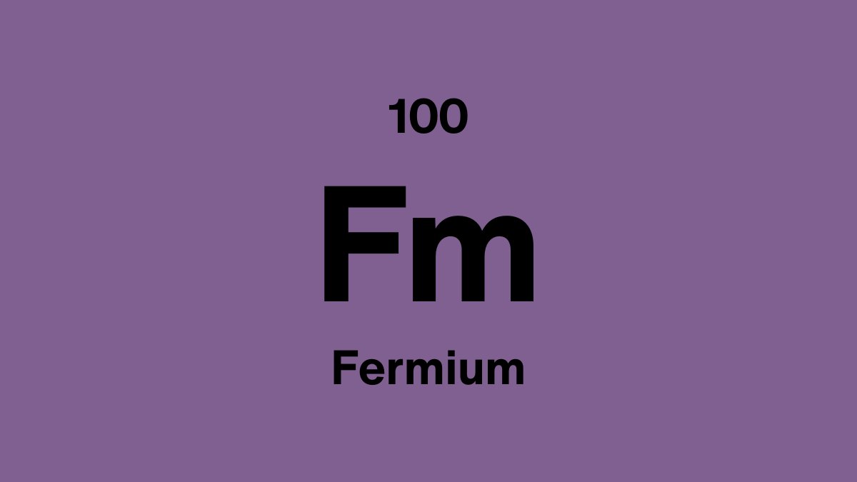 Fermium (Fm), element 100