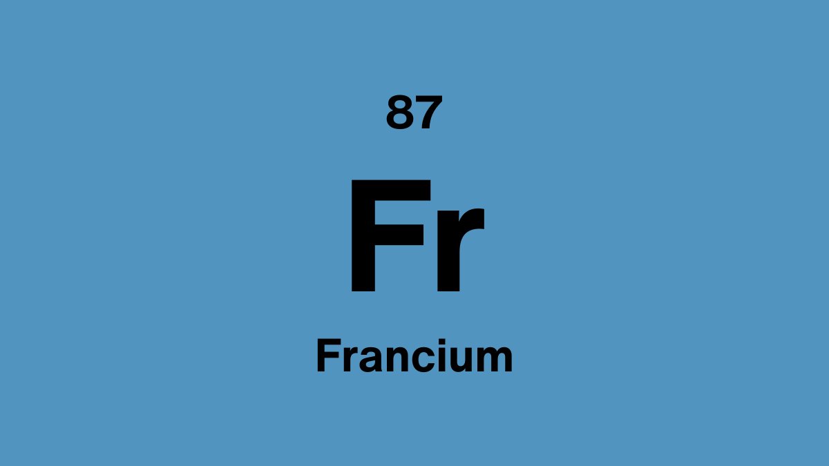 Francium (Fr), element 87