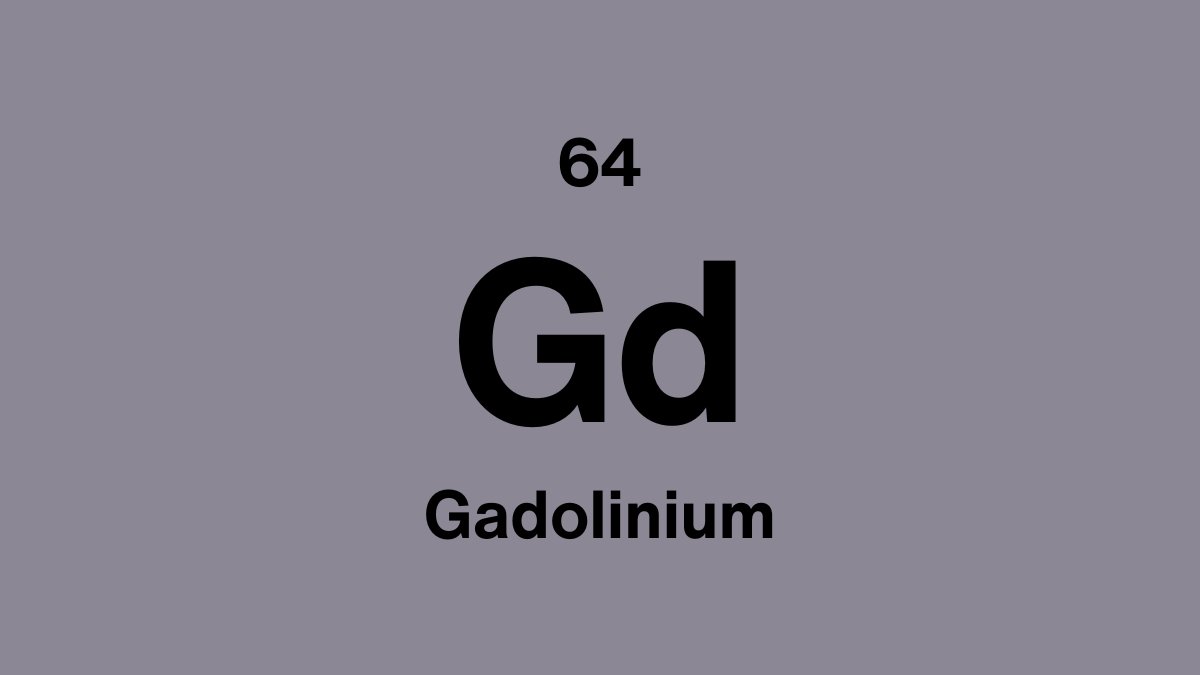 Gadolinium (Gd), element 64