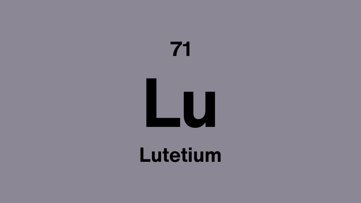 Lutetium (Lu), element 71