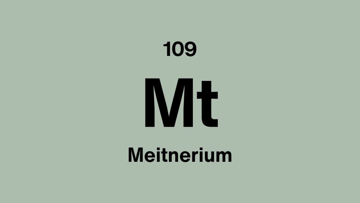 Meitnerium (Mt), element 109