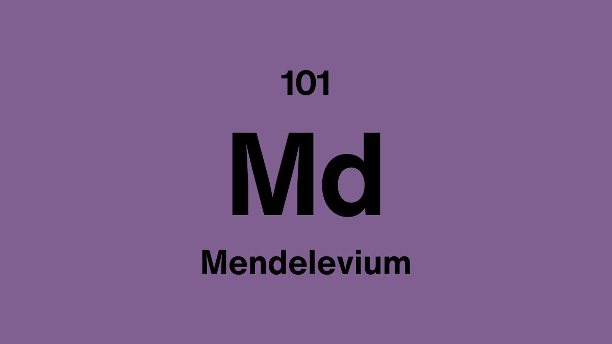 Mendelevium (Md), element 101