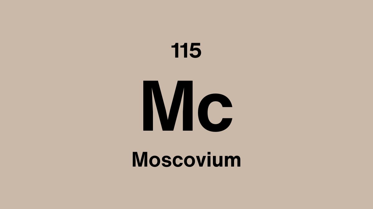 Moscovium (Mc), element 115