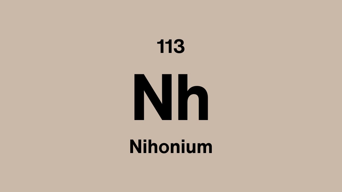 Nihonium (Nh), element 113