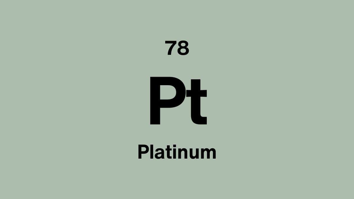 Platinum (Pt), element 78
