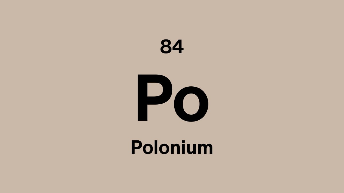 Polonium (Po), element 84