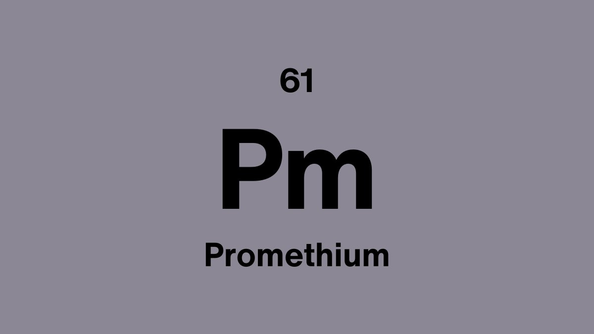 Promethium (Pm), element 61