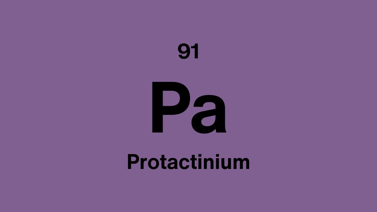 Protactinium (Pa), element 91