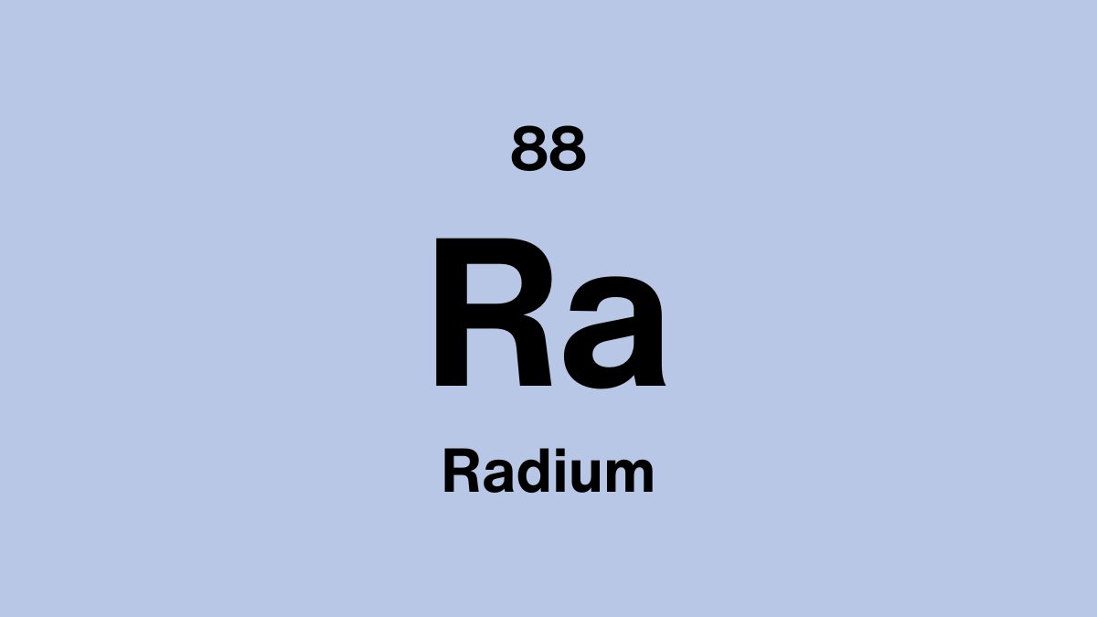 Radium (Ra), element 88
