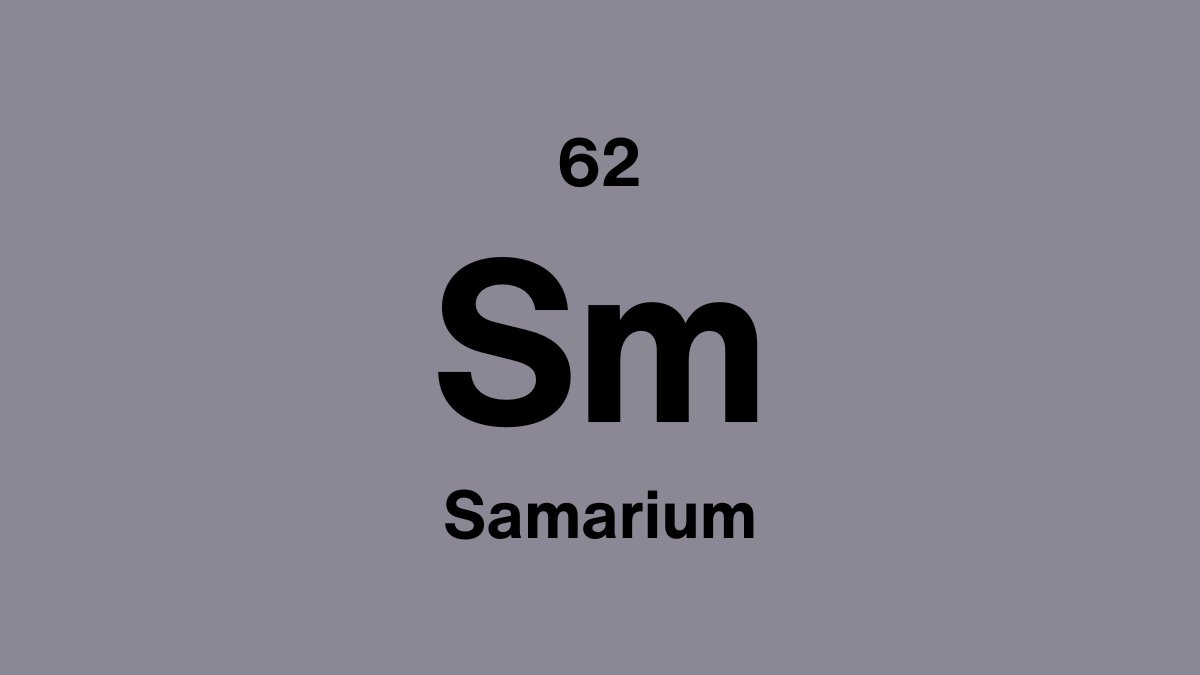 Samarium (Sm), element 62