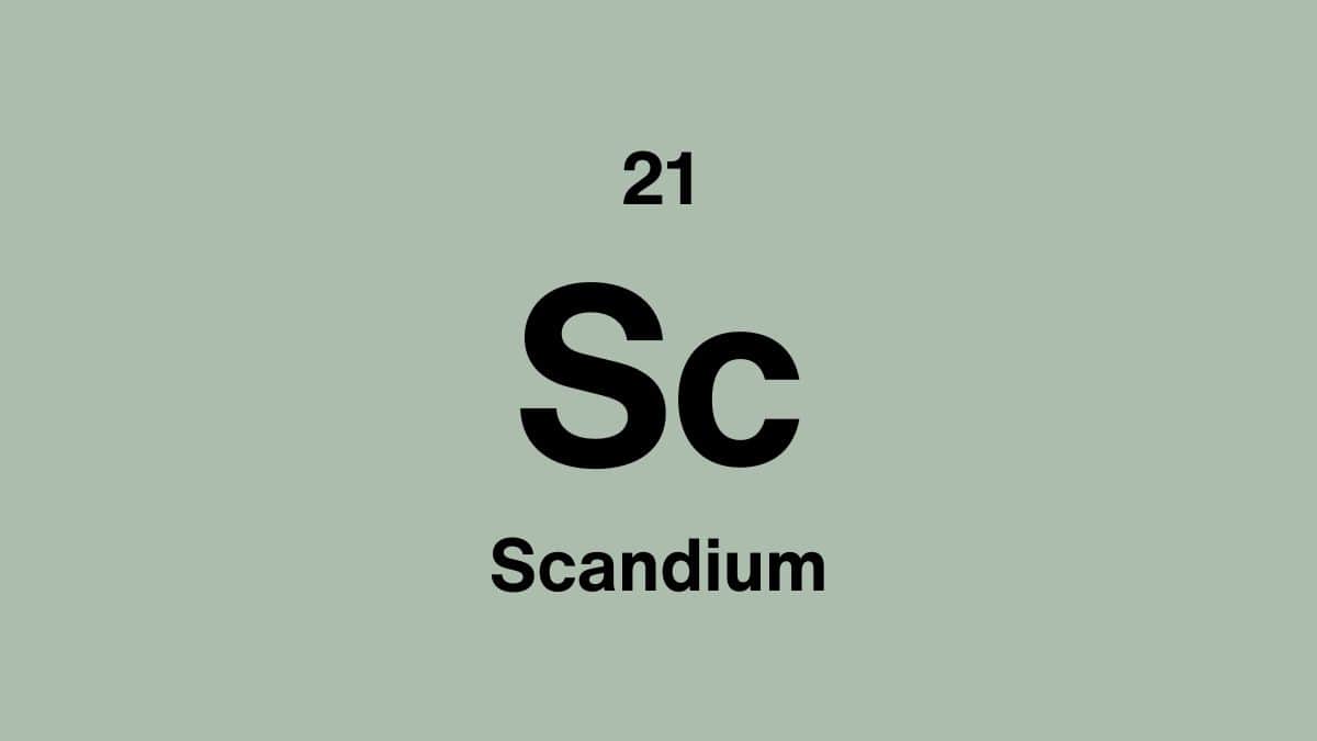 Scandium element