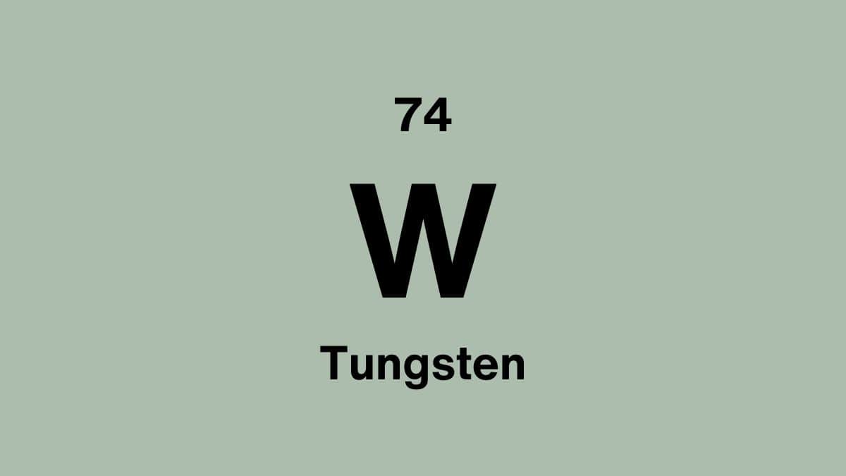 Tungsten (W), element 74