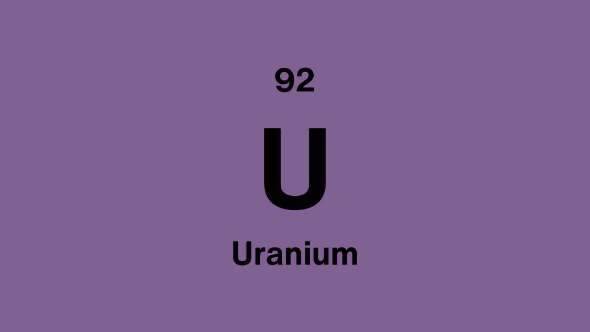 Uranium (U), element 92