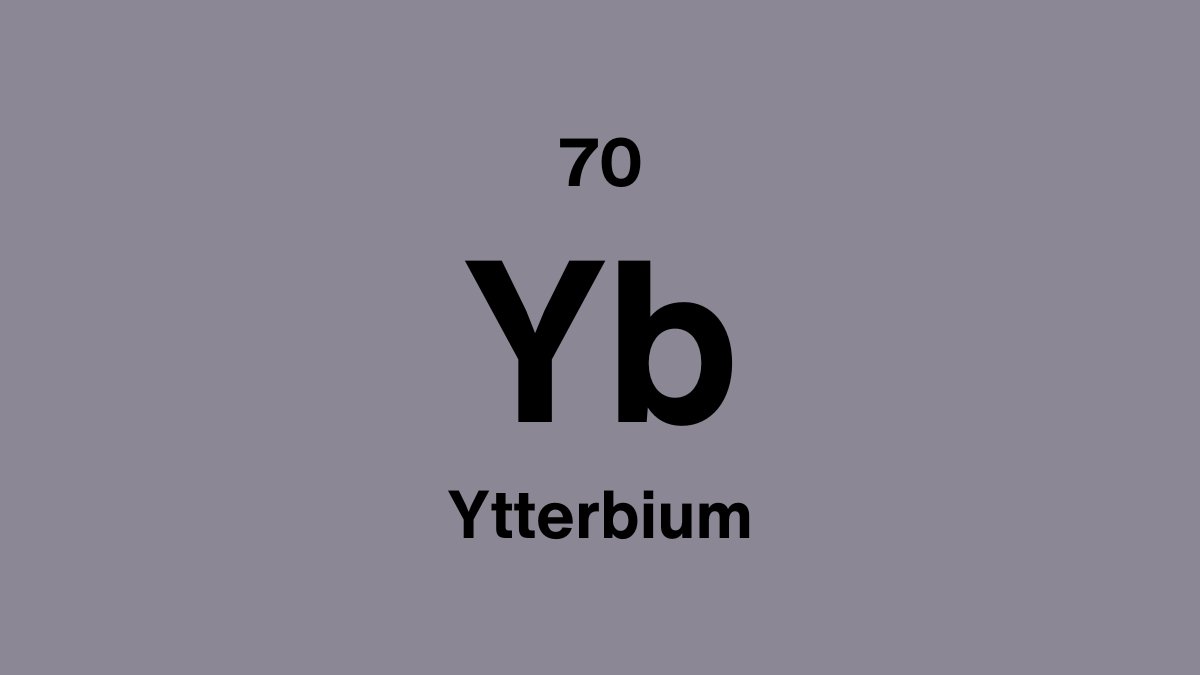 Ytterbium (Yb), element 70