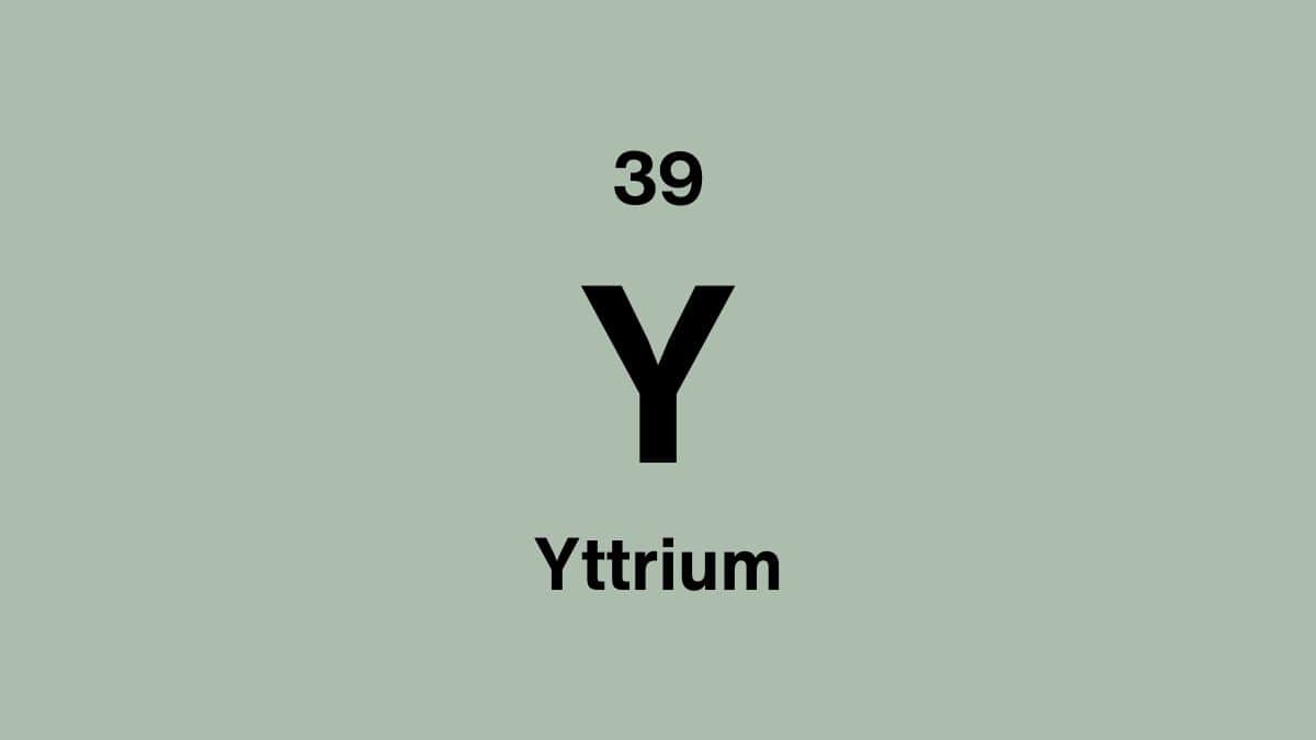 Yttrium element